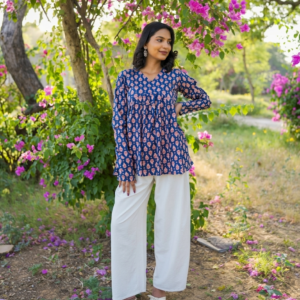 Blue Printed Ready Kurti